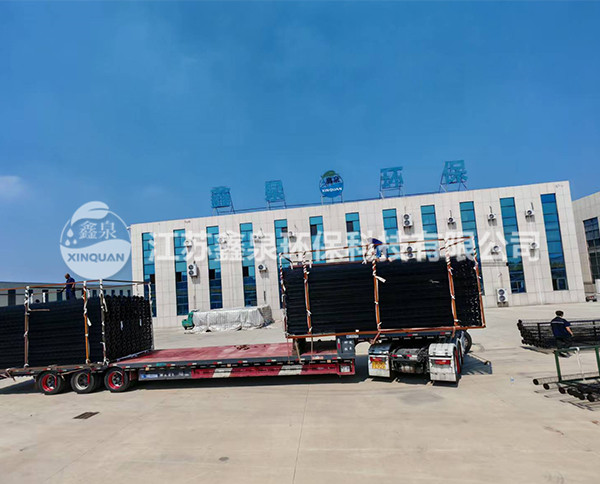 有机硅袋笼装车发货现场