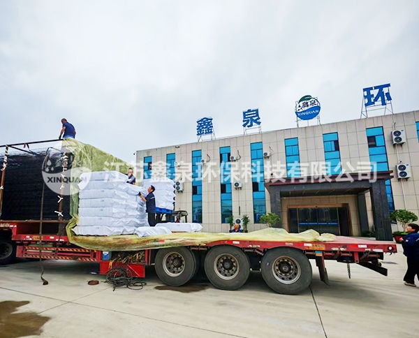 涤纶布袋发货现场